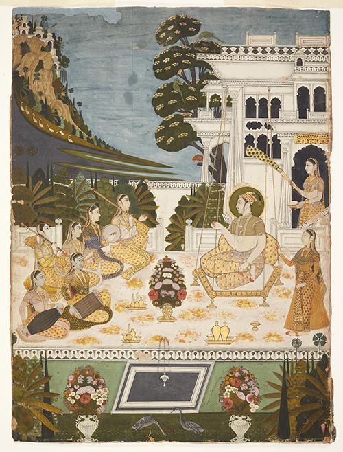 AKM923, Hindola Raga, A painting from a Ragamala series 